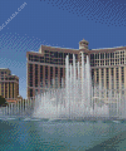 Bellagio fountain in las vegas paradise Diamond Paintings