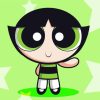 buttercup powerpuff girl Diamond With Numbers