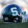 michigan state football helmet Diamond With Numbers