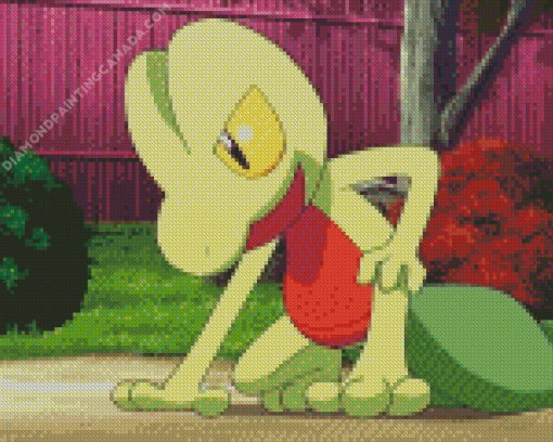 Treecko Grass Pokemon Diamond Painting