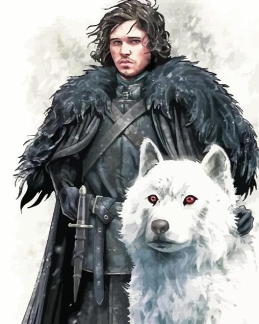 Jon and Ghost Diamond Painting