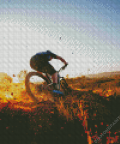 Mountain biking Diamond Painting