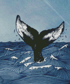 Aesthetic Whale Diamond Painting